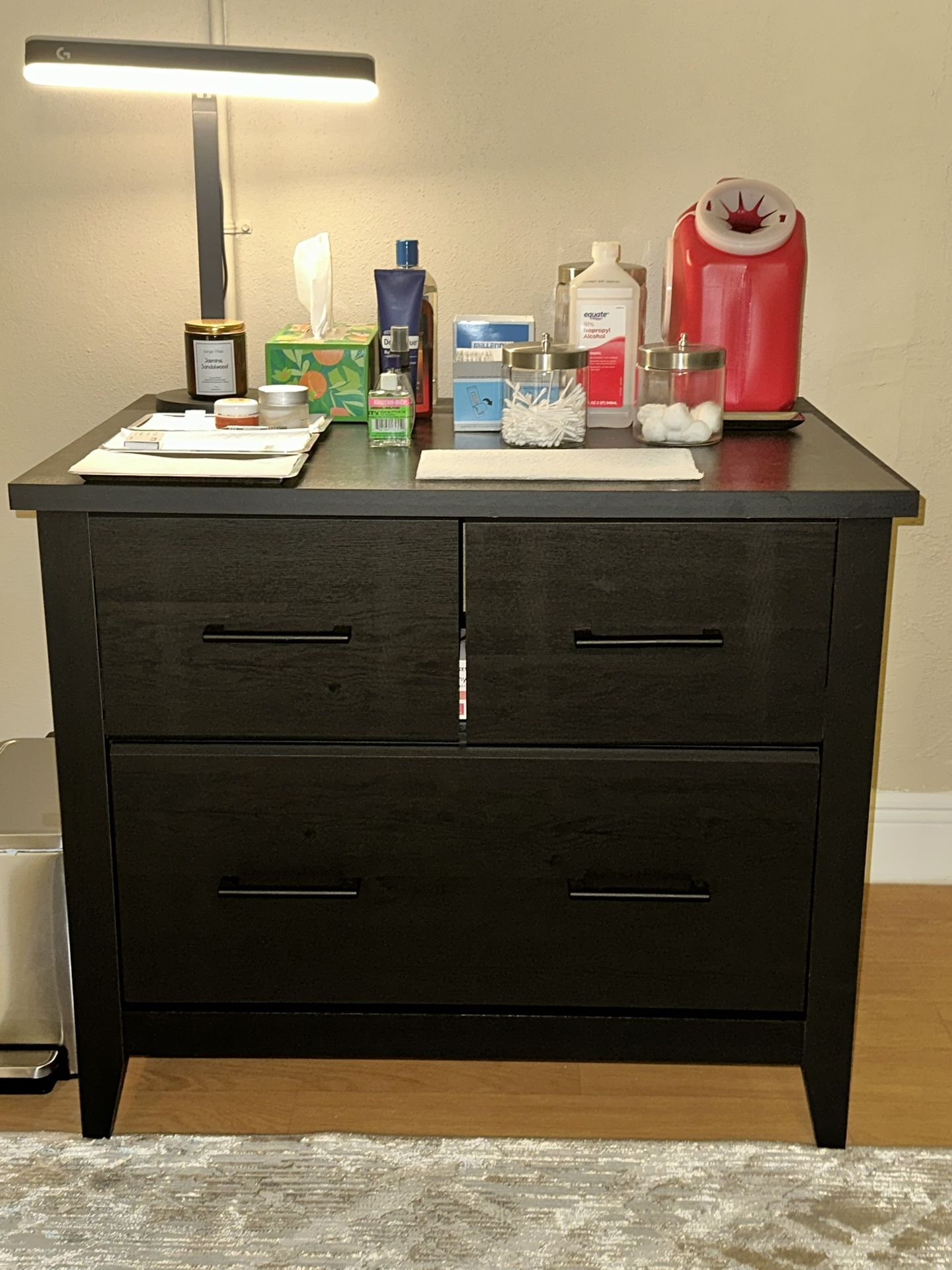 Sauder summit- Filing Cabinet- Raven Oak