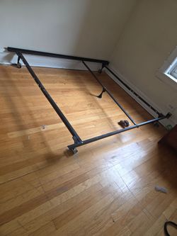 Adjustable Steel Bedframe w/ Wheels