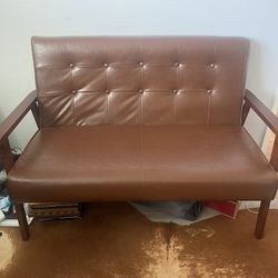 Sofa Couch Brown 