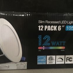 12pk New 6” Hole LED Bulbs