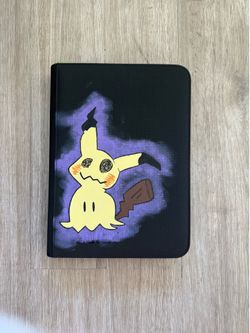 Custom Hand-Painted Pokémon Binder – Mimikyu 🎨