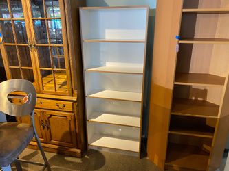 White Shelf with Natural Colored Accent
