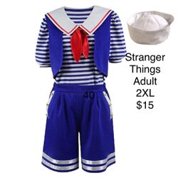 Stranger Things Scoops Ahoy Robin Costume 2XL Women Halloween