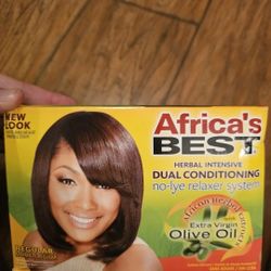 Africa's Best Herbal Intensive Dual Conditioning No-Lye Relaxer System Regular