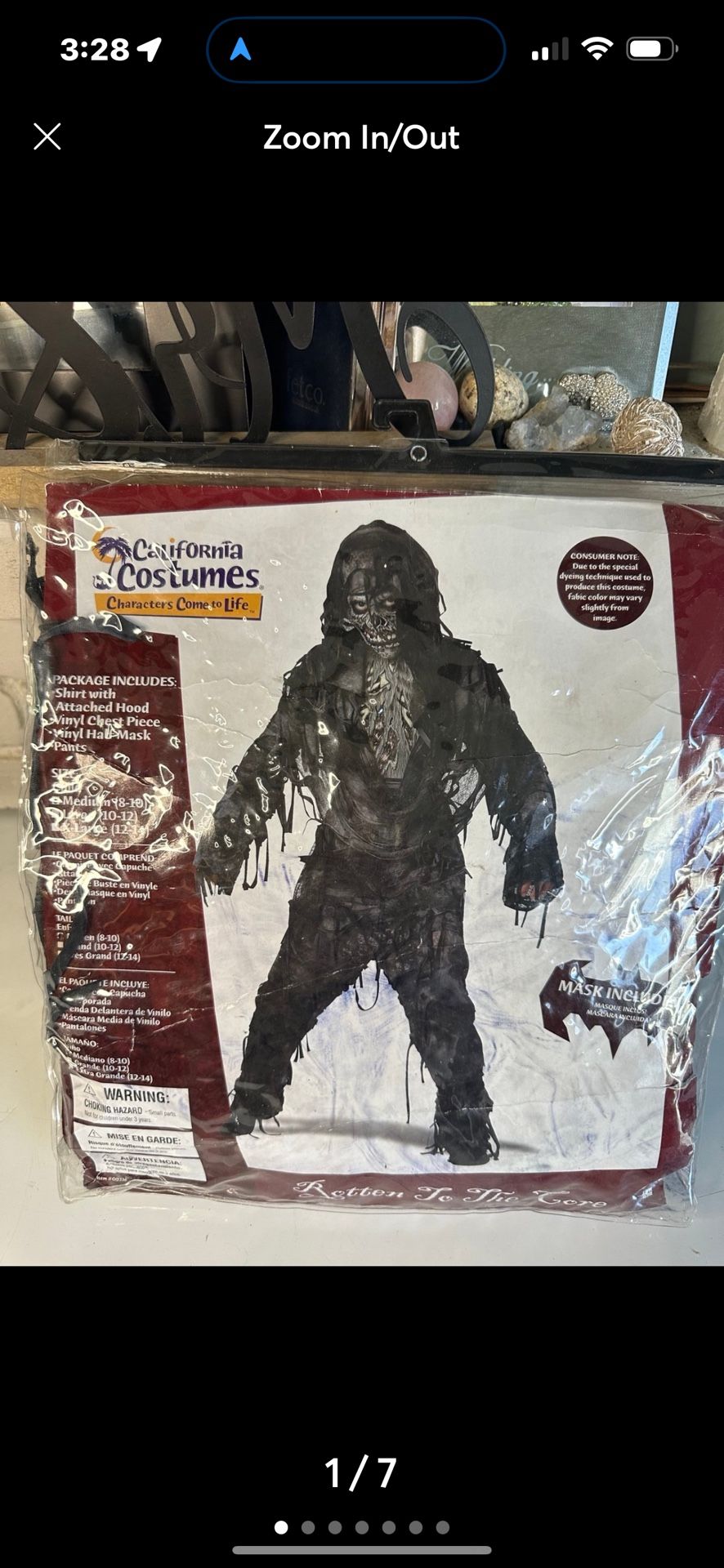 California Costume Rotten to the Core Zombie Child Boys Skeletons & Zombie 8-10