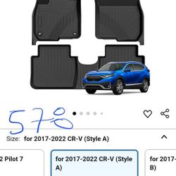 Honda Crv 2017-2022  Floor Mats
