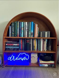 Arched Wood Bookshelf (little library)