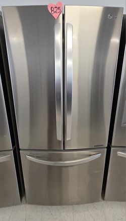 French Door Refrigerator And Side By Side Door Refrigerator Used Good Condition 90days Warranty From $799 Up To $899