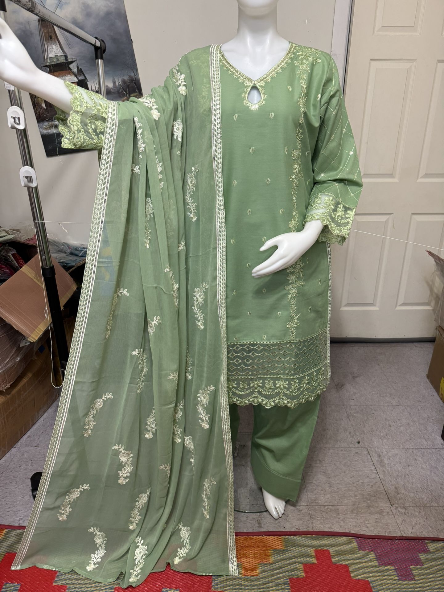 Pakistani Cotton Party Wear Dress