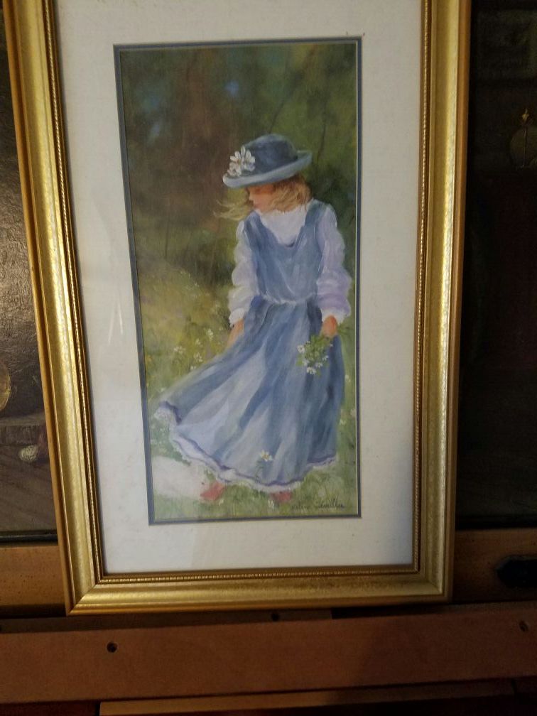 Picture of girl in blue dress