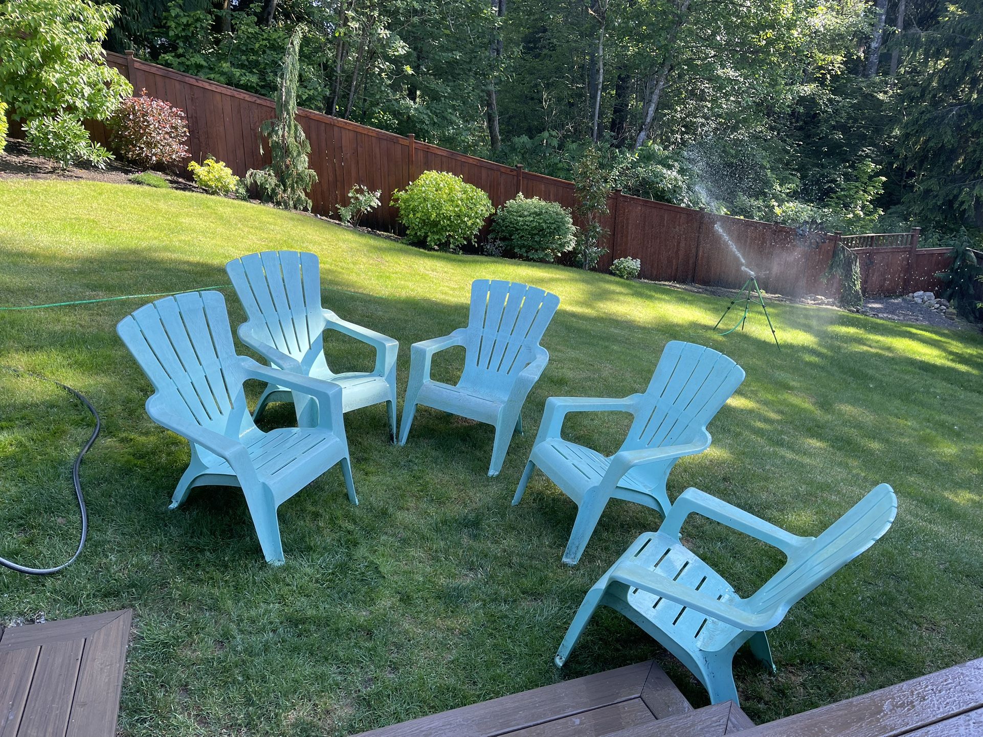 Pending Pickup - Plastic Outdoor adirondack chairs 