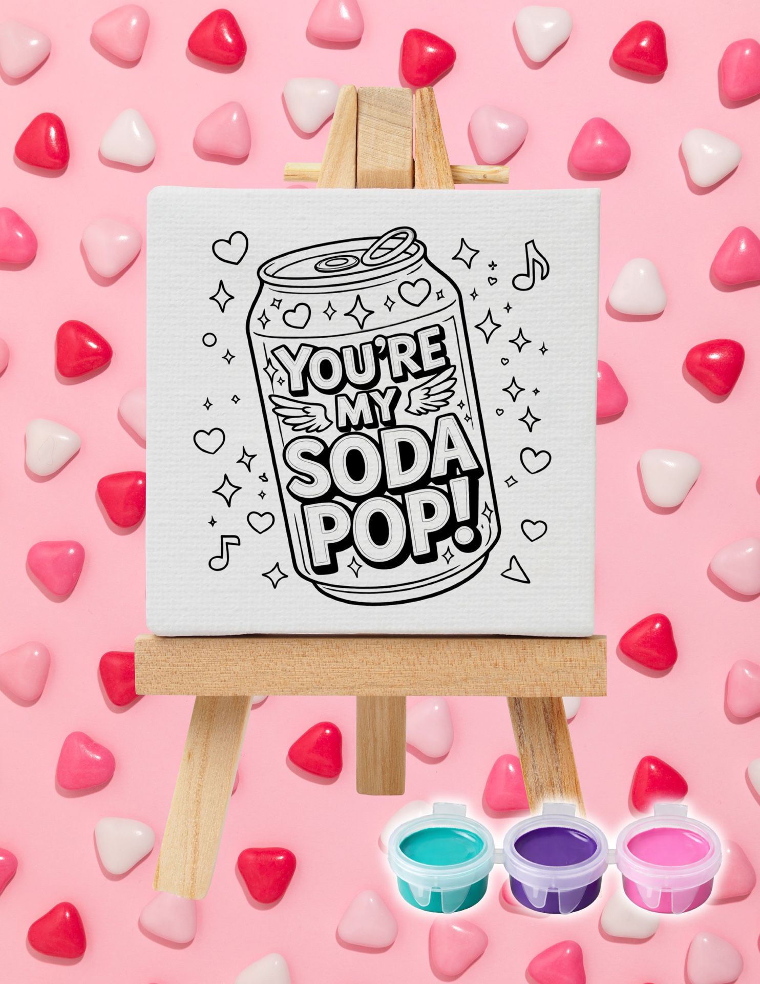 Valentines Day Paint Canvas