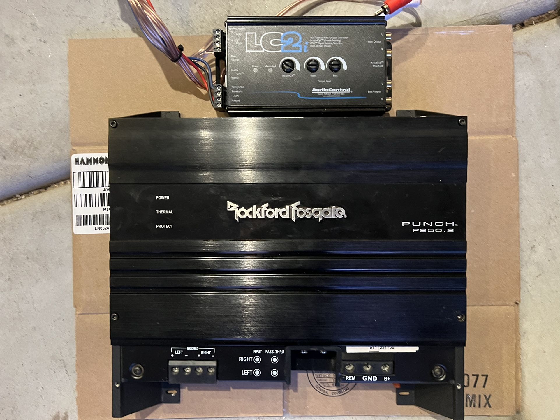 Rockford Fosgate Punch Amp & 10” sub & LC2i for Jeep Gladiator 2020+ for Sale in Las Vegas, NV
