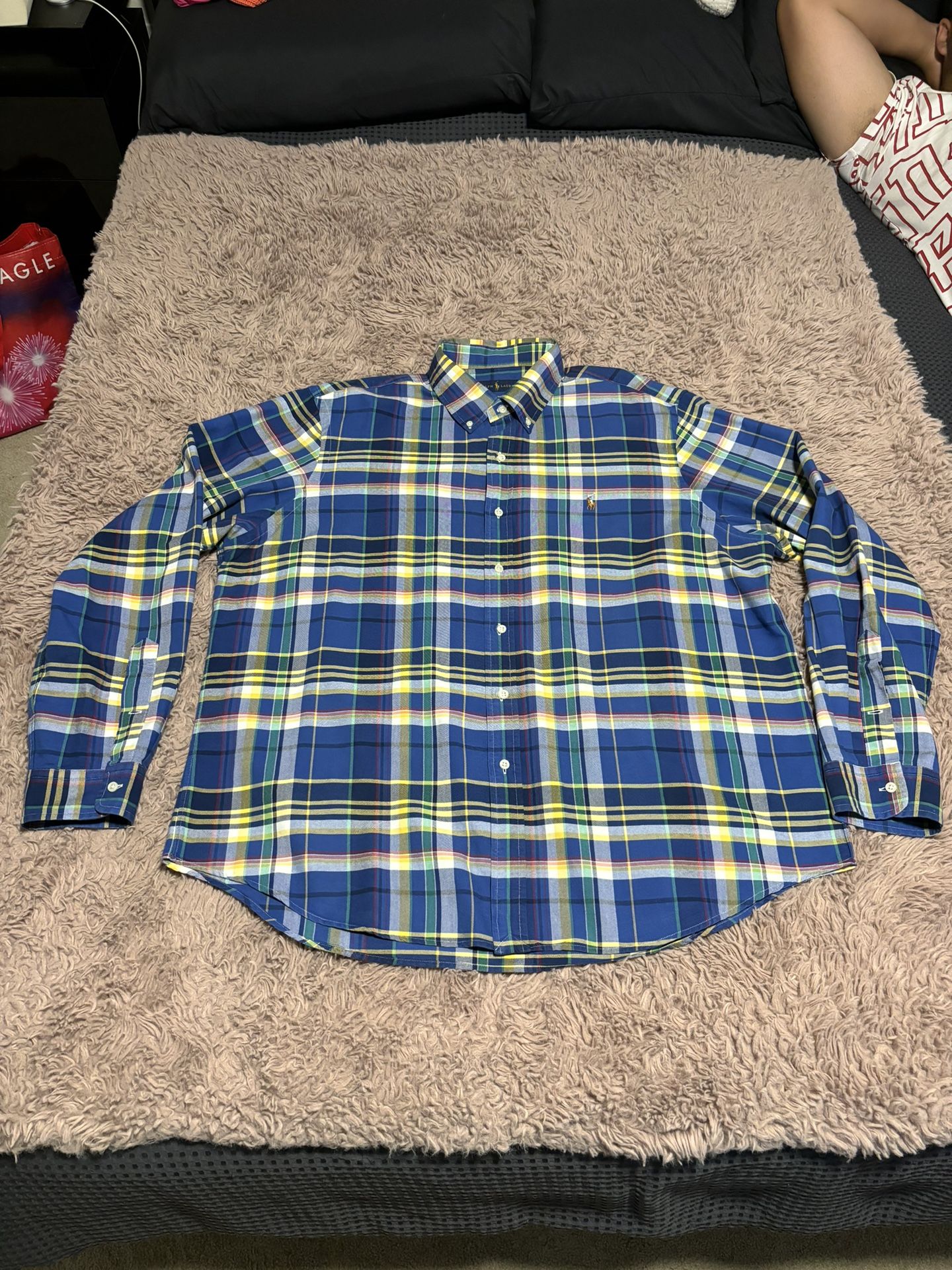 Polo Ralph Lauren Men Multicolor Plaid Button Shirt