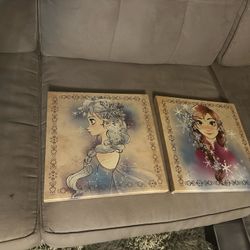 4 Disney Frozen Canva Wall Art