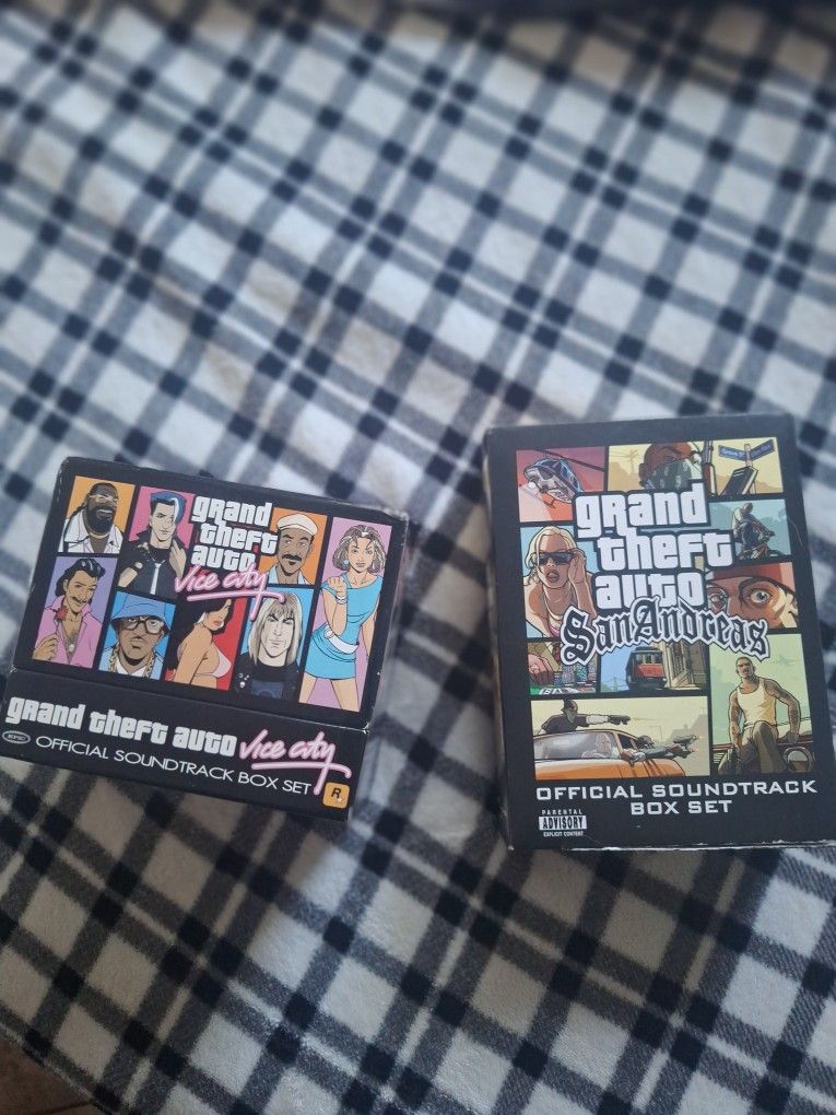 Gta Vice City And San Andreas Offical Soundtrack Box Sets