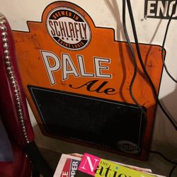 schlafly pale ale chalk board
