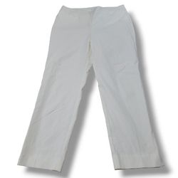 Chico's Pants Size 14 W35"xL27" Straight Leg Pants Crop Pants Stretchy Pants EUC Women's Measurements In Description 