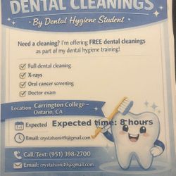 Free Dental Cleaning!! 