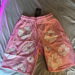 Pink Denim Tear Shorts (SEND BEST OFFER)