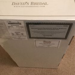 Wedding dress shoes and veil   Medium size From David bridal shoe size 7 1/2 dress will have to open and see Thumbnail