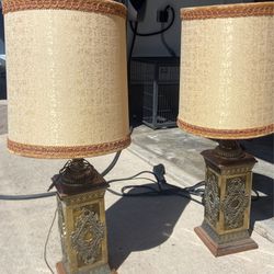 Leviton Vintage Antique Lamps (pair) 