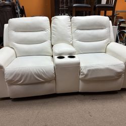Faux Leather Two Person Recliner, Couch/Sofa