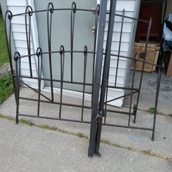 Wrought Iron Queen Sleigh Bed