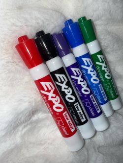 Expo Low Odor Chisel Dry Erase Markers Set