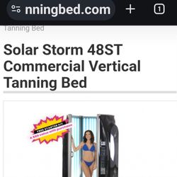 Solar storm tanning booth