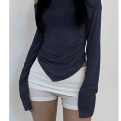 Off The Shoulder See Through Top