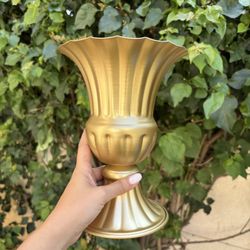 Gold Metal Vase