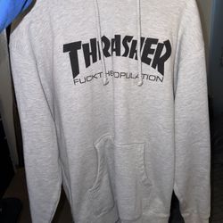 FTP x Thrasher Hoodie Grey (Size Medium)