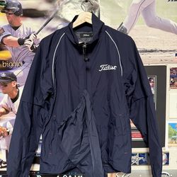 Titleist Gold Rain Jacket Bag Set Waterproof Navy Size M Men’s Sports Outdoor