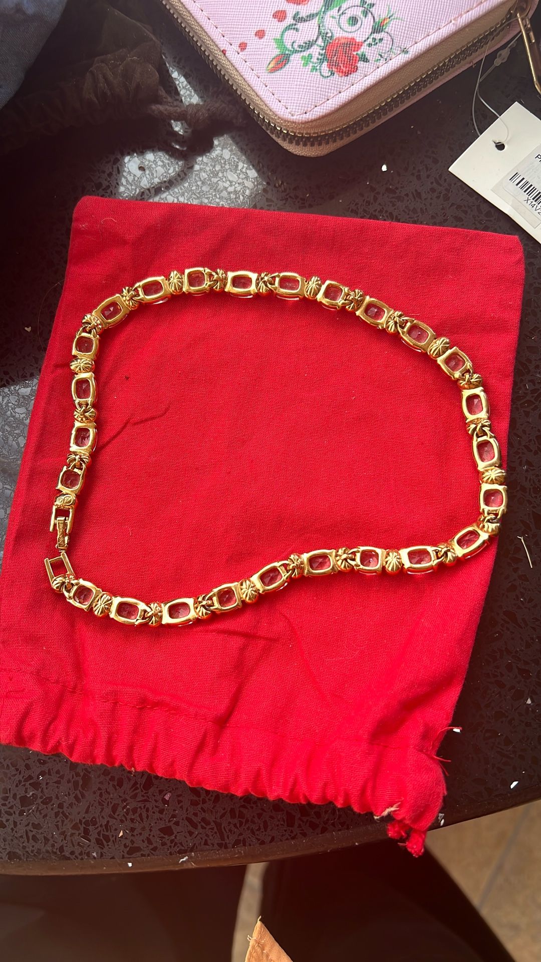 Swarovski Necklace Two Sided