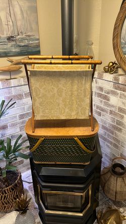 Yarn and picnic basket