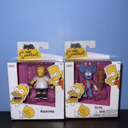 Simpsons Jakks Pacific Figures (Kearny & Itchy Lot, Brand New)