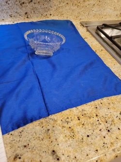 Imperial Glass Candlewick Clear Etched 5.25" Bowl