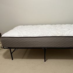Twin Bed Mattress and frame