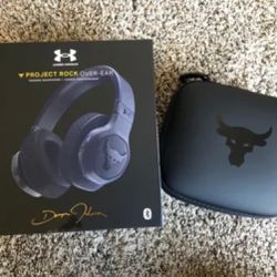 Authentic JBL Under Armour Project Rock Over-the-Ear Headphones - Black