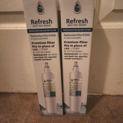 2 Fridge Filters.  Fits Multiple Fridges