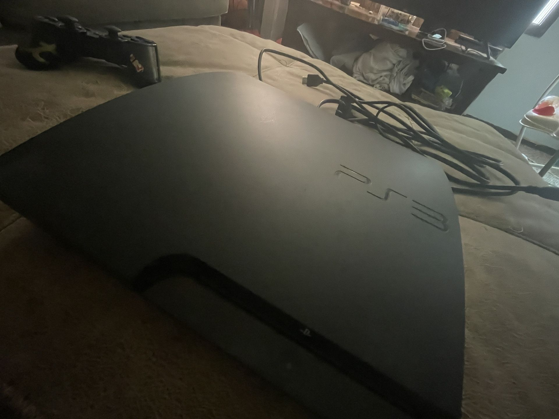 PS3 With Cables HDM1 Cord And Power Cord + Controller