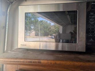 Black and silver Microwave