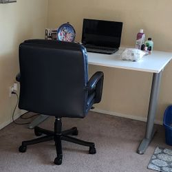 Large White Office Desk 