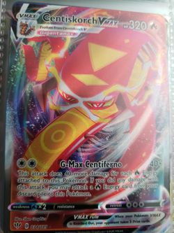 Centiskorch VMAX 034/189 Pokemon Card 