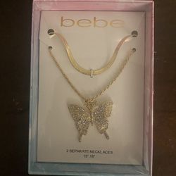 Bebe Butterfly Necklace