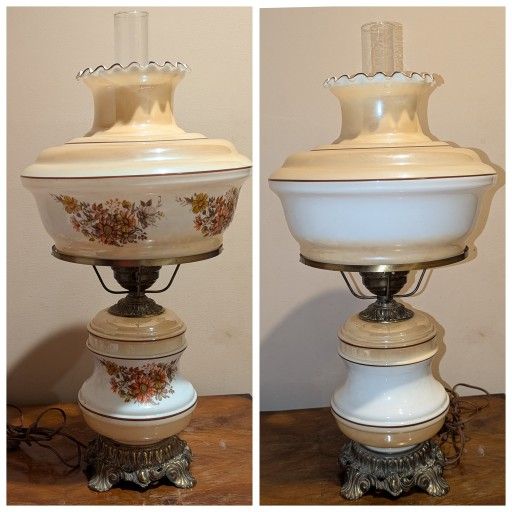Loevsky & Loevsky Company Hurricane Gone With The Wind Large Autumn Table Lamp