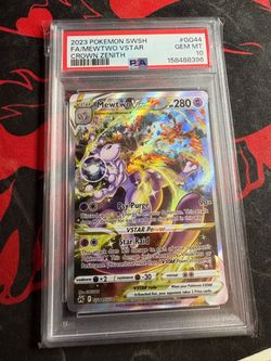 PSA 10 Mewtwo VSTAR Full Art Crown Zenith GG44