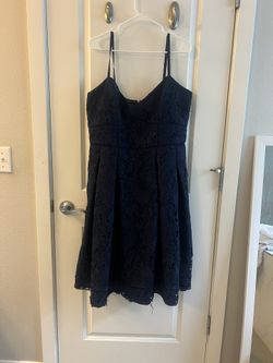 Navy Lace Cocktail Dress