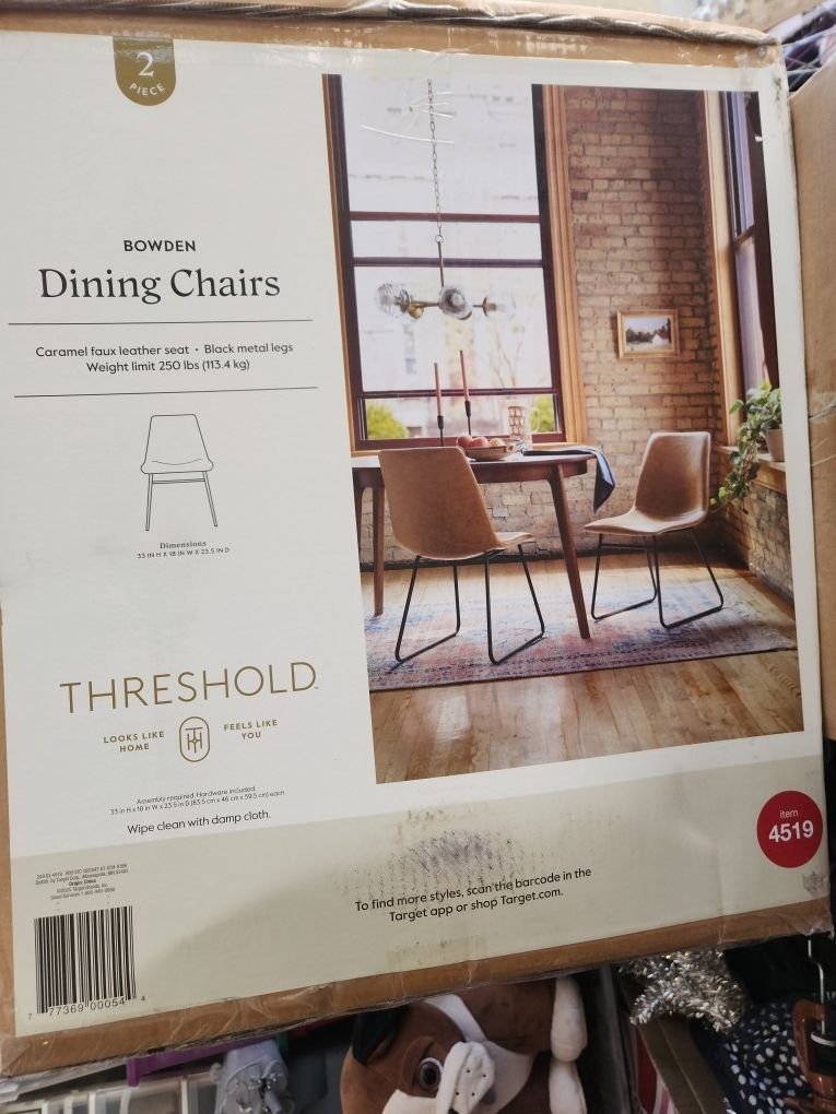 Threshold Dining Room Chairs X2